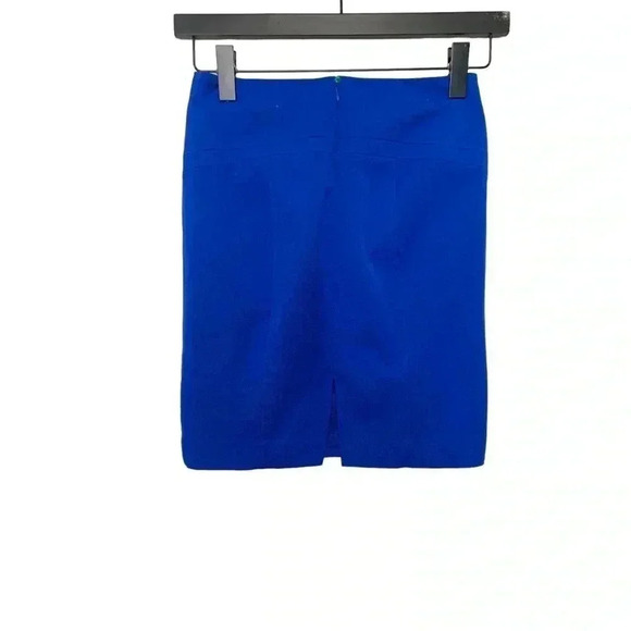Express Royal Blue MIDI Skirt,  Size 0 - Picture 3 of 4